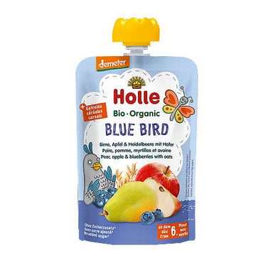 Holle Baby Food Blue Bird - Pear, Apple and Blueberries with Oats 90g